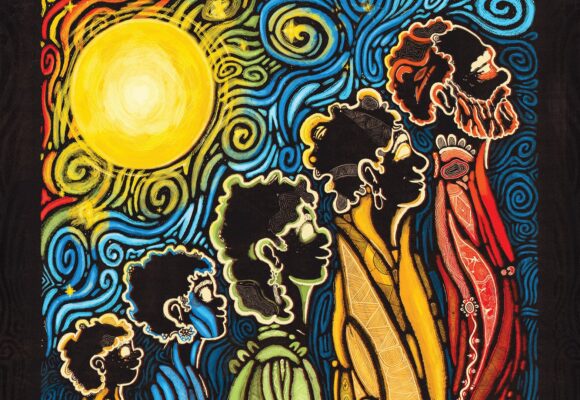 2025 National NAIDOC Week Poster - an artwork called Ancestral Lines by Jeremy Morgan Worrall
